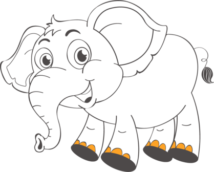 Muursticker Olifant | Muur &amp; Stickers