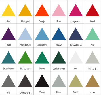 Kleuren muursticker driehoek | Muur &amp; Stickers