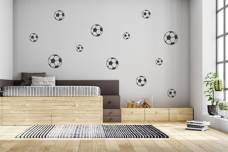 Muursticker voetbal set jongens | Muur &amp; Stickers