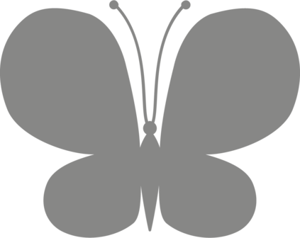 Muursticker vlinder voorkant | Muur en Stickers