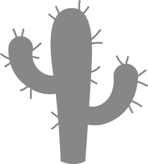 Muursticker cactus | muurenstickers.nl