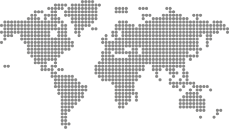 Muursticker wereldkaart dots | muurenstickers.nl