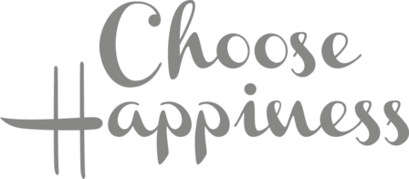 Muursticker choose happiness | muurenstickers.nl