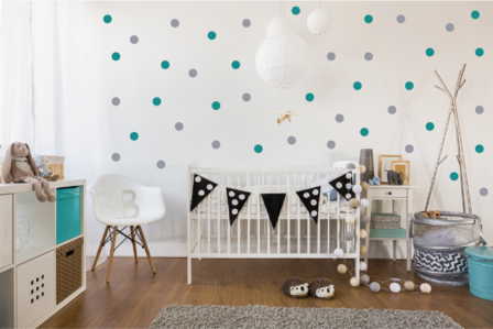 Muursticker stippen set | Muur &amp; Stickers