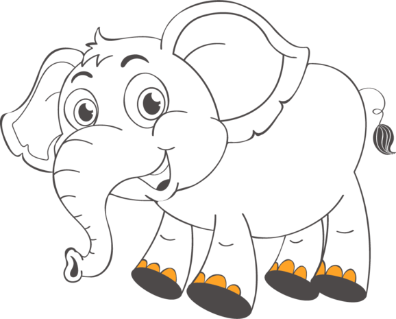 Muursticker Olifant | Muur & Stickers