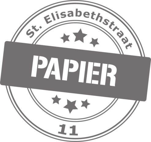 Containersticker stempel papier | Muur & Stickers