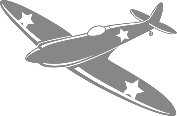 Muursticker legervliegtuig | Muur & Stickers
