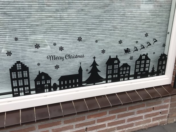 Raamsticker Kerst | muurenstickers.nl