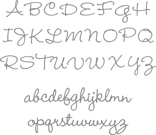 Letters naamsticker wendy | Muur & Stickers