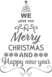 Raamsticker 'Kerstboom'