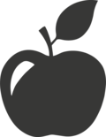 Krijtbordfolie 'Appel'