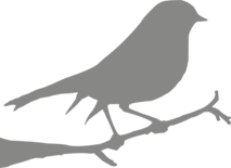 Muursticker 'Vogel'