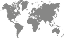 Muursticker 'Wereldkaart'