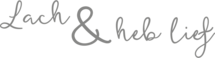 Muursticker 'Lach & heb lief'