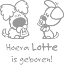 Geboortesticker 'Woezel en Pip'