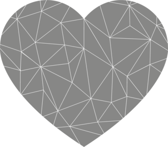 Muursticker hart | Muur & Stickers