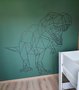 Muursticker 'T-Rex' geometrisch