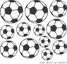 Muursticker 'Voetbal' set