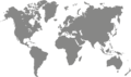 Muursticker 'Wereldkaart'